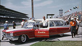 Still image of Conkle Funeral Home ambulance at Indianapolis Motor Speedway.