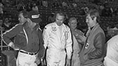 Still image of Jim Malloy and crew at Indianapolis Motor Speedway.